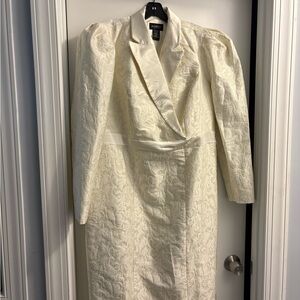 Ashro Cream Midi Dress